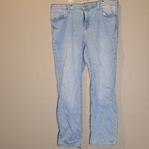 Classic Light Blue Straight Leg Women's Jeans
